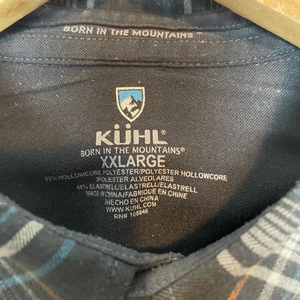 KUHL Flannel Shirt Mens XXL Plaid Outdoor Casual Button Down - Picture 7 of 11